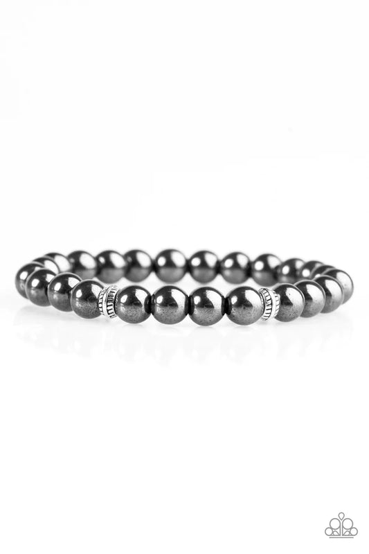 Paparazzi Bracelet ~ Solace  - Black