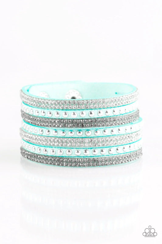 Paparazzi Bracelet ~ Victory Shine - Blue