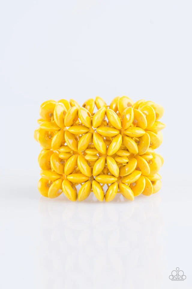Paparazzi Bracelet ~ Hawaii Haven - Yellow