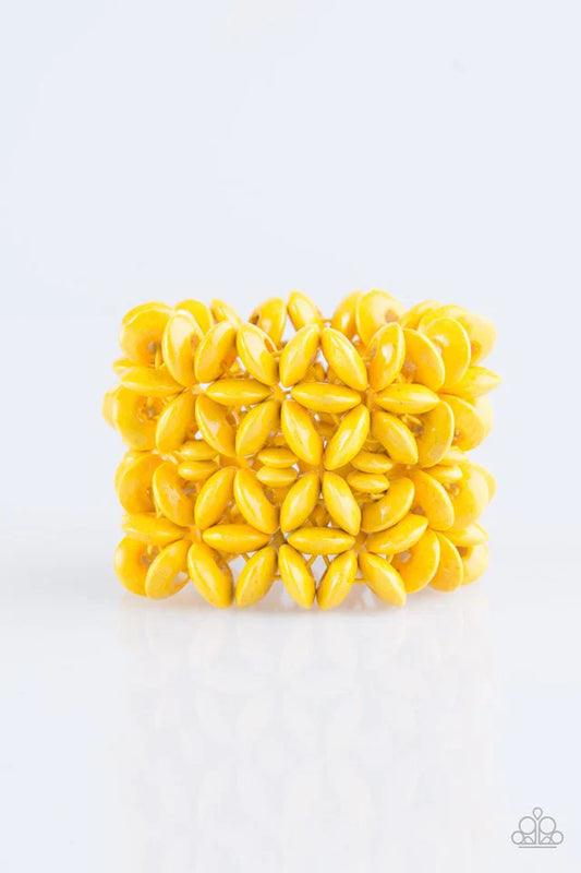 Paparazzi Bracelet ~ Hawaii Haven - Yellow