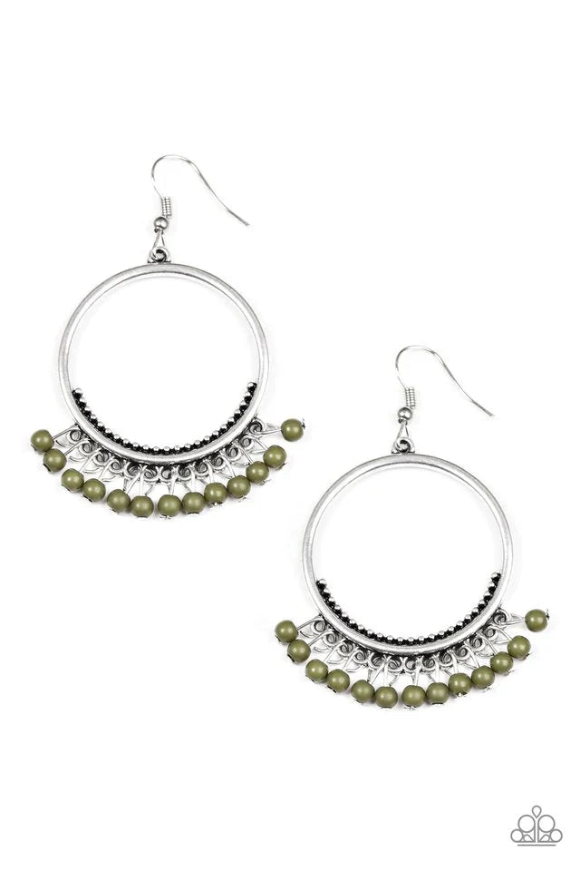 Paparazzi Earring ~ The World Is A Jungle - Green