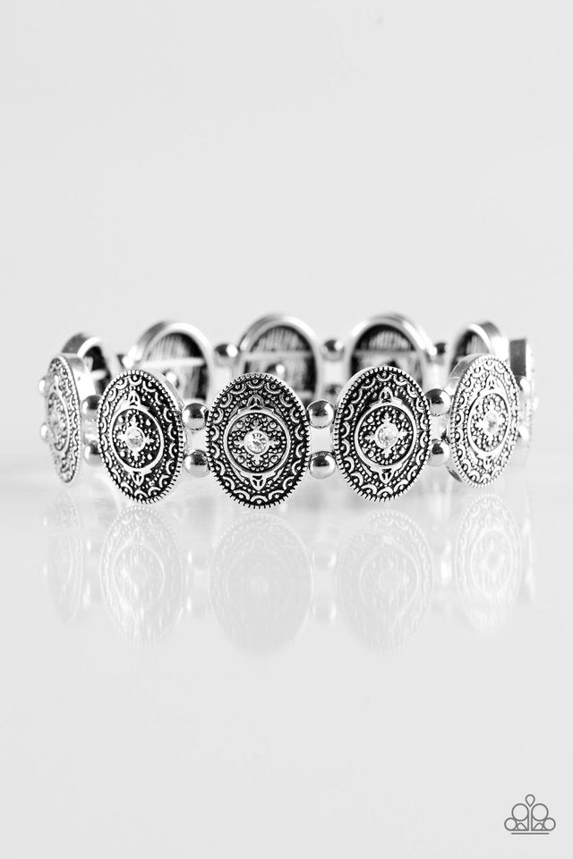 Paparazzi Bracelet ~ Girl Grandeur - White