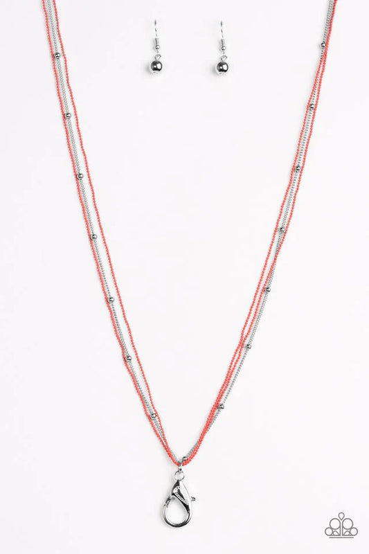 Paparazzi Necklace ~ Colorfully Chic - Orange