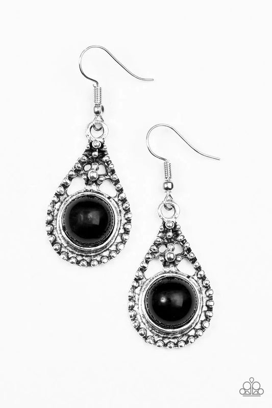 Paparazzi Earring ~ Not All HUE Wander - Black
