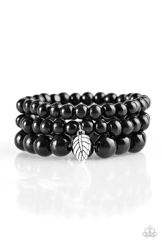 Paparazzi Bracelet ~ Out Of The Woods - Black