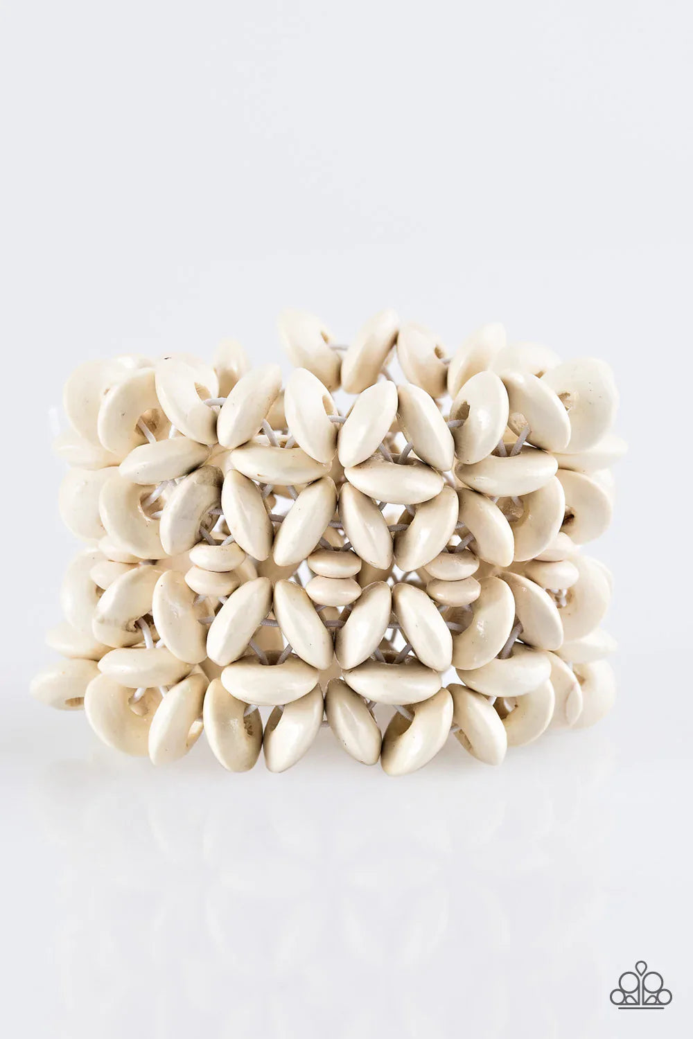 Paparazzi Bracelet ~ Hawaii Haven - White