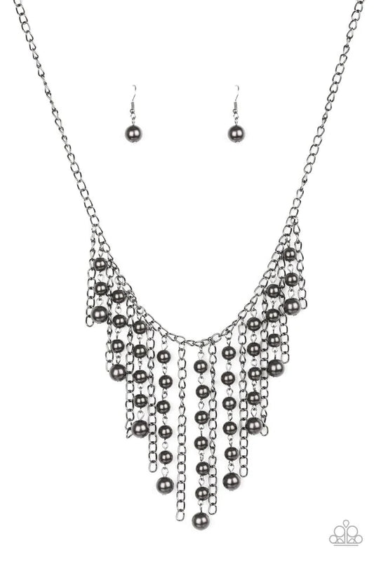 Paparazzi Necklace ~ STUN Control - Black