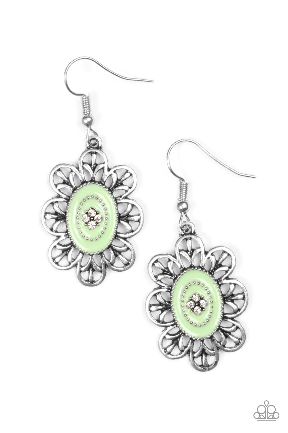 Paparazzi Earring ~ Posy Party - Green
