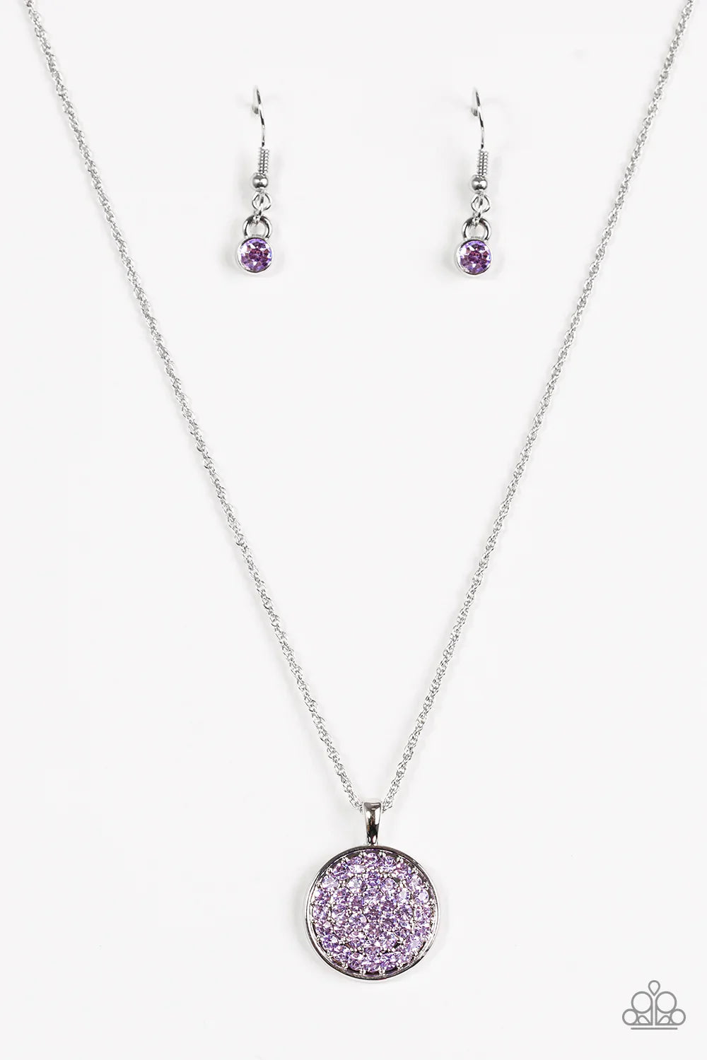 Paparazzi Necklace ~ Believe In Glitter - Purple