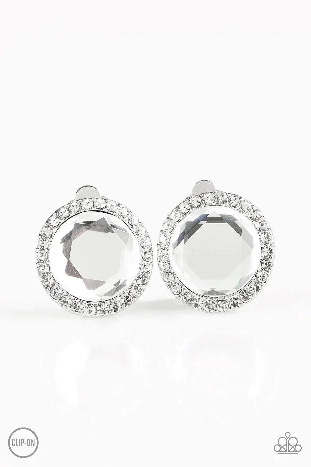 Paparazzi Earring ~ Positively Princess - White