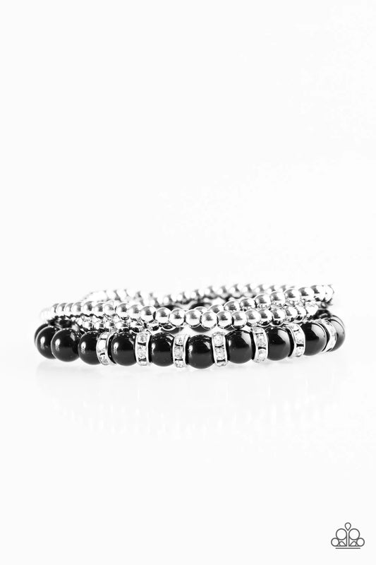 Paparazzi Bracelet ~ Perfect POSH-ture - Black