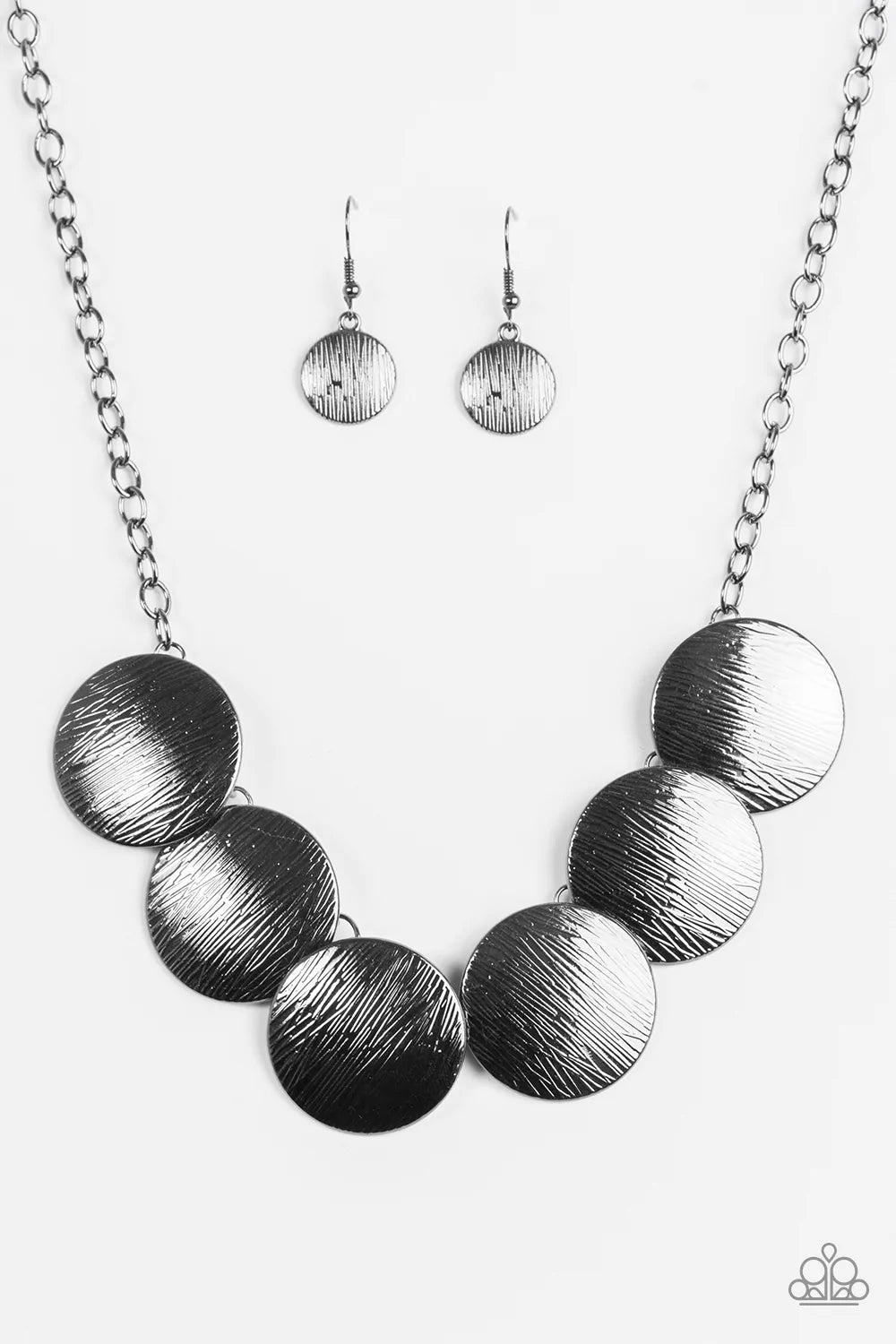 Paparazzi Necklace ~ Glued To The SPOTLIGHT - Black