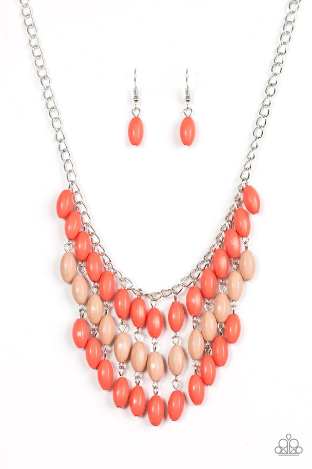 Paparazzi Necklace ~ Delhi Diva - Orange