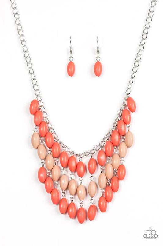 Paparazzi Necklace ~ Delhi Diva - Orange