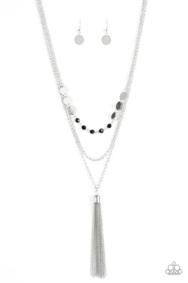 Paparazzi Necklace ~ Celebration of Chic - Black