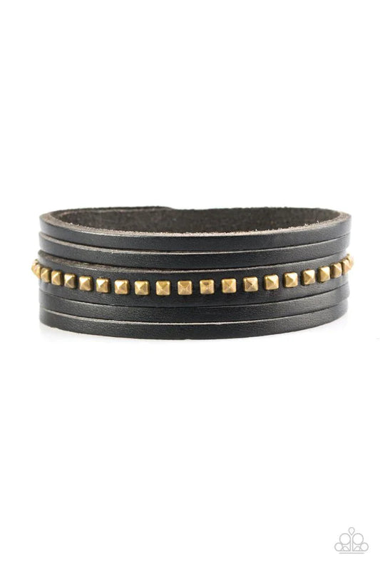 Paparazzi Bracelet ~ Rogue Rebel - Black