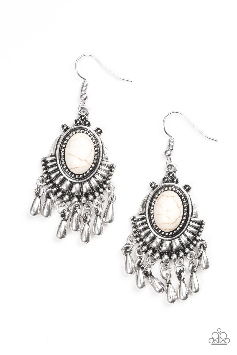 Paparazzi Earring ~ Onward and Westward - White