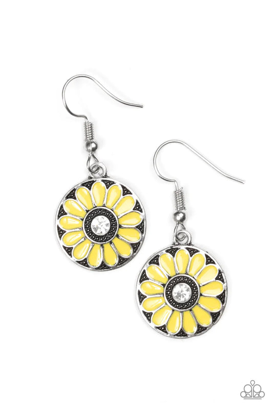 Paparazzi Earring ~ Lily Luau - Yellow