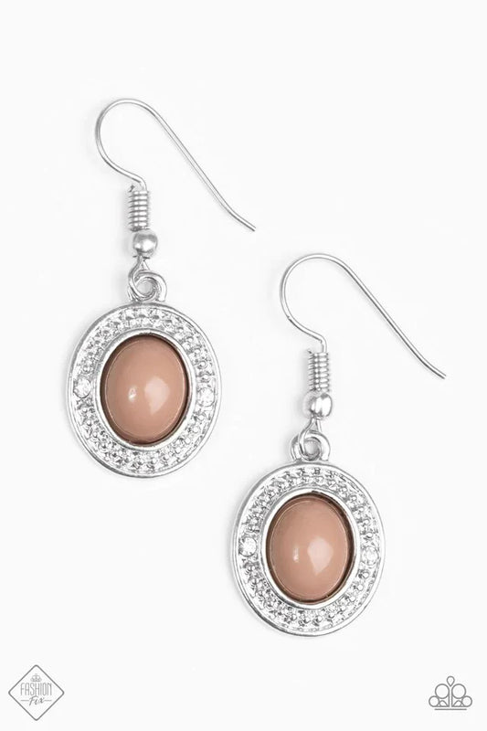 Paparazzi Earring ~ A La MOD - Brown