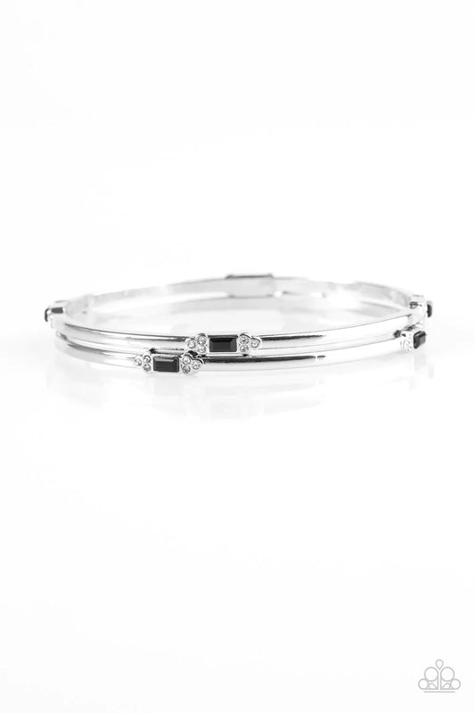 Paparazzi Bracelet ~ BRIGHT Here, BRIGHT Now - Black