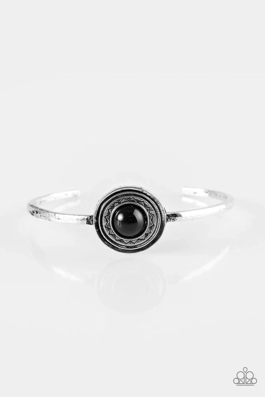 Paparazzi Bracelet ~ Sahara Sunshine - Black