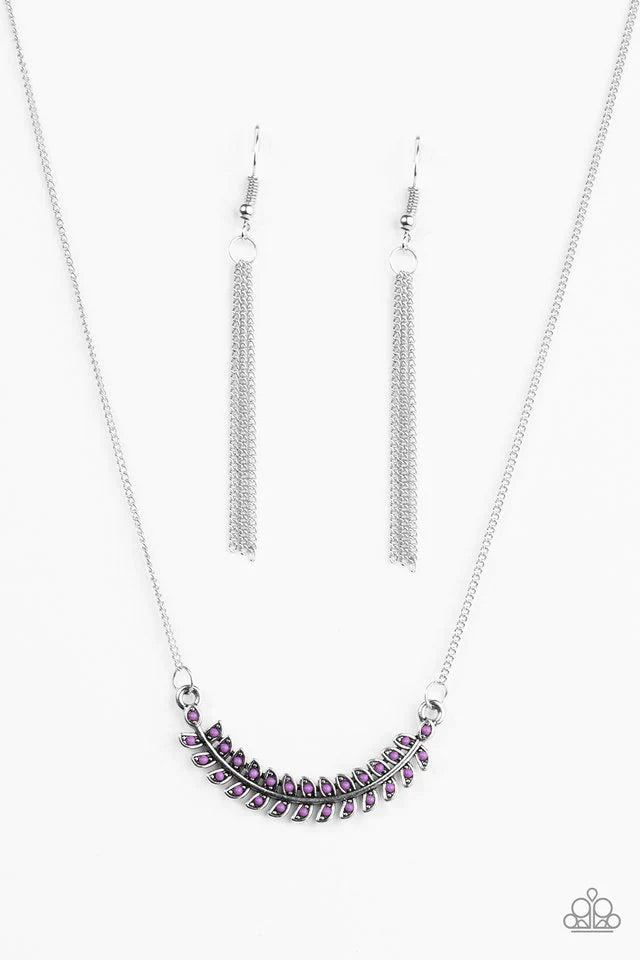 Paparazzi Necklace ~ Flying Colors - Purple