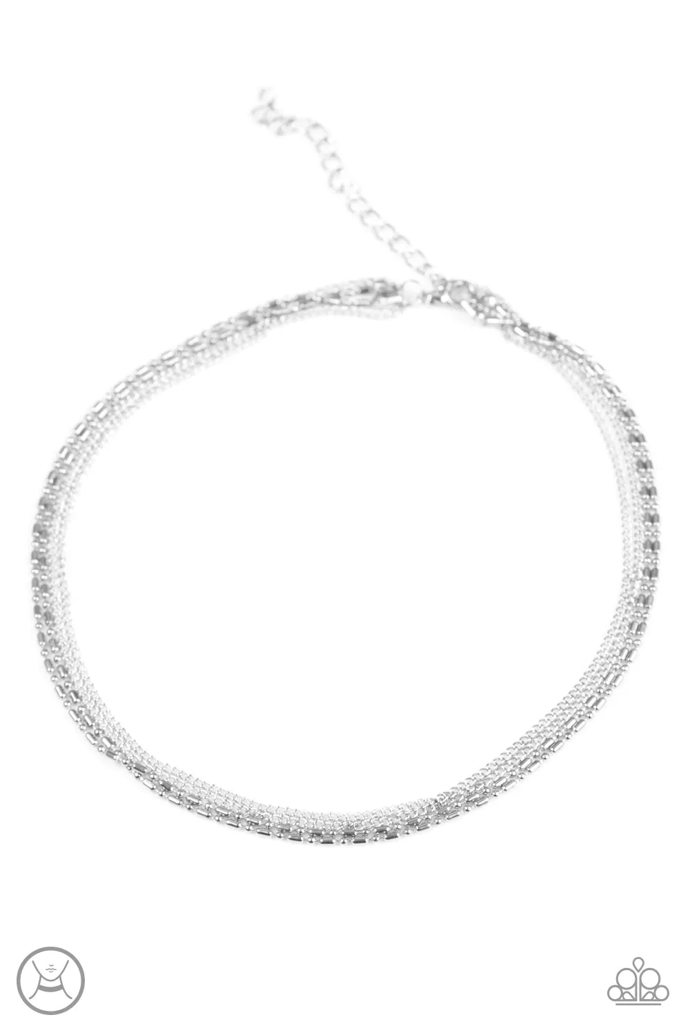 Paparazzi Necklace ~ Metro Mayhem - Silver