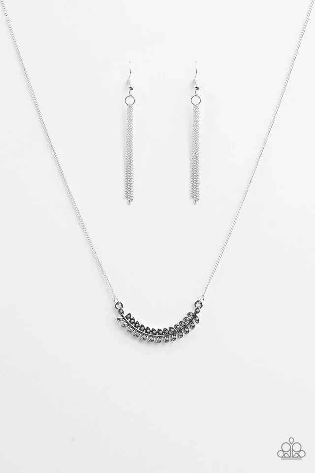 Paparazzi Necklace ~ Flying Colors - Silver