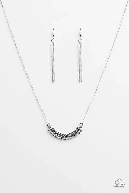 Paparazzi Necklace ~ Flying Colors - Silver