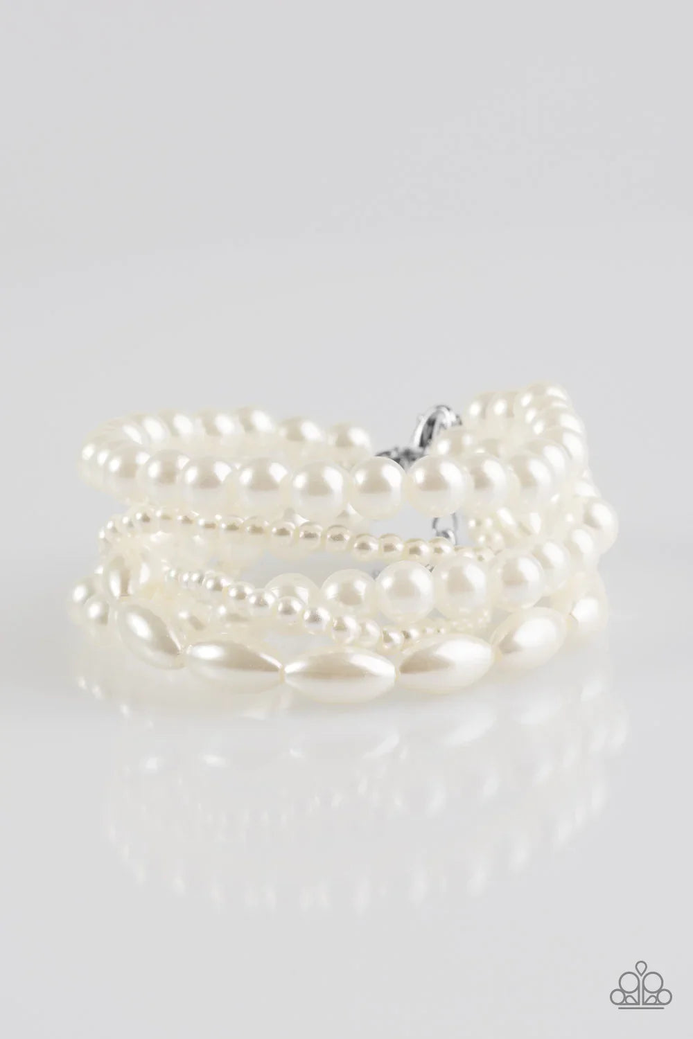 Paparazzi Bracelet ~ Marvelously Mumbai - White