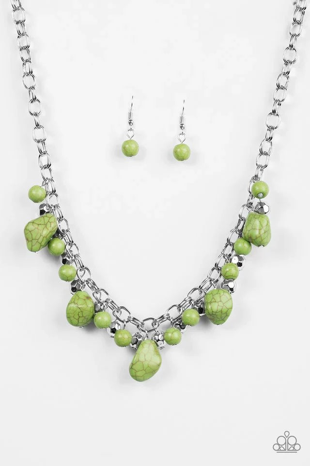 Paparazzi Necklace ~ Paleo Princess - Green