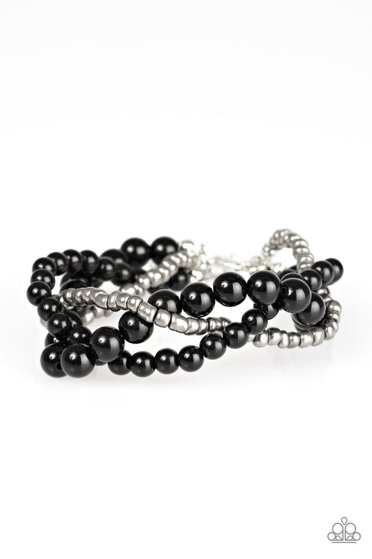 Paparazzi Bracelet ~ Take The BEAD - Black