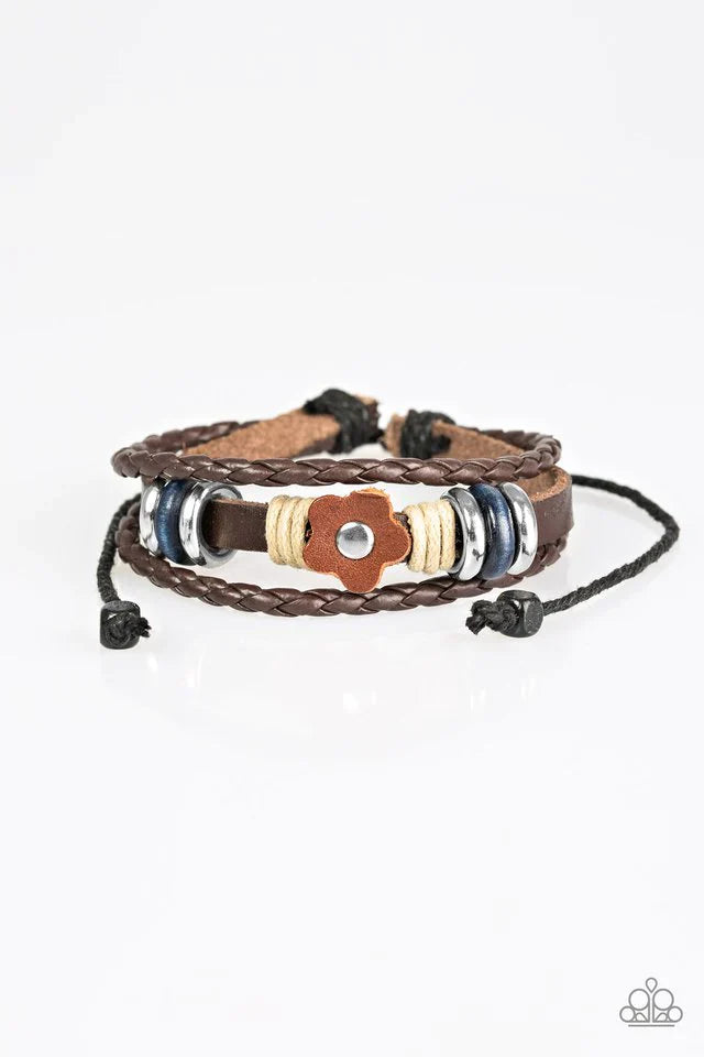 Paparazzi Bracelet ~ Tundra Garden - Brown