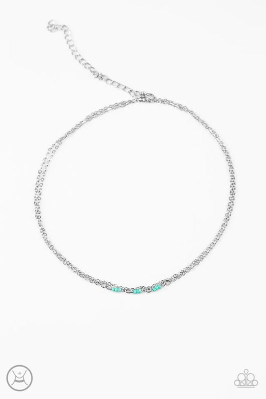 Paparazzi Necklace ~ Retro Rainbow - Blue