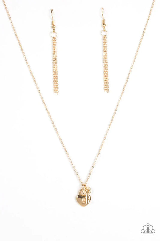 Paparazzi Necklace ~ Secret Crush - Gold