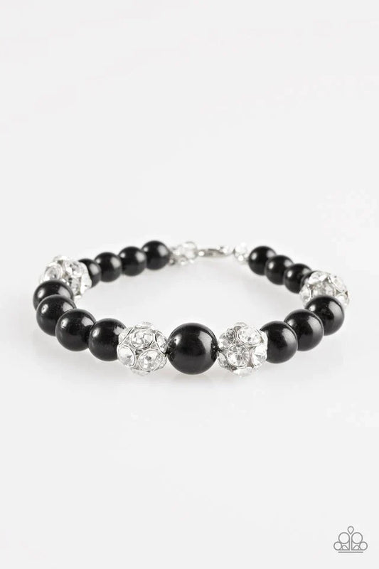 Paparazzi Bracelet ~ Pearls and Parlors - Black