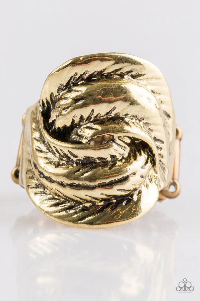 Paparazzi Ring ~ Feathers Will Fly - Brass
