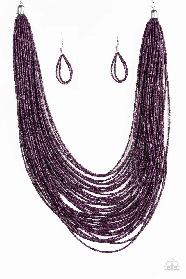 Paparazzi Necklace ~ Ice Storm - Purple