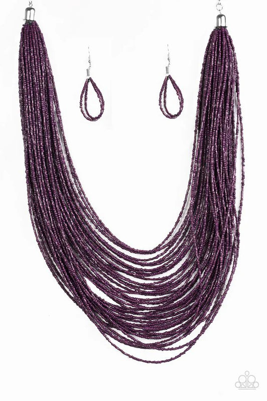 Paparazzi Necklace ~ Ice Storm - Purple