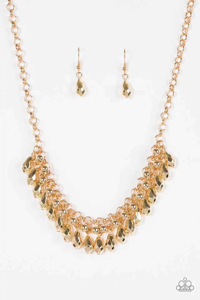 Paparazzi Necklace ~ Prima DIVA - Gold