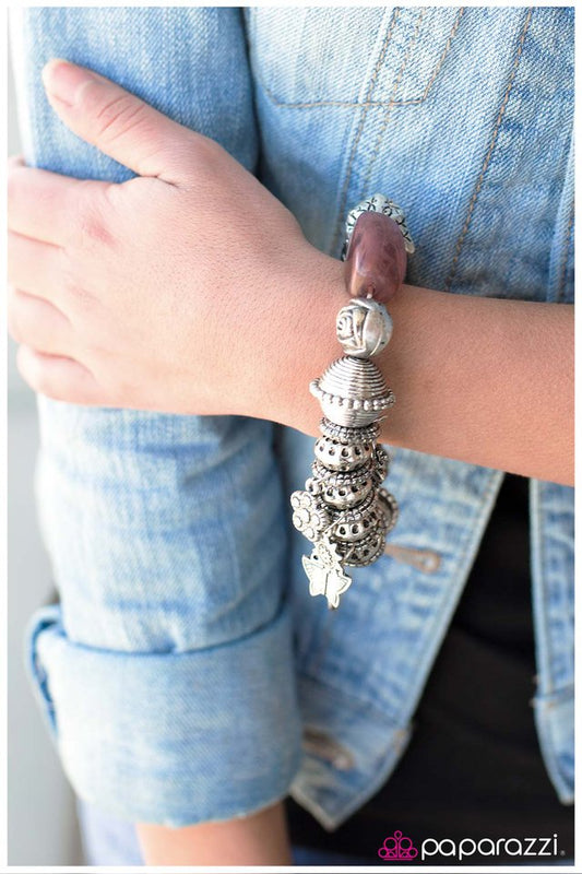 Paparazzi Bracelet ~ Give It a Swirl - Brown