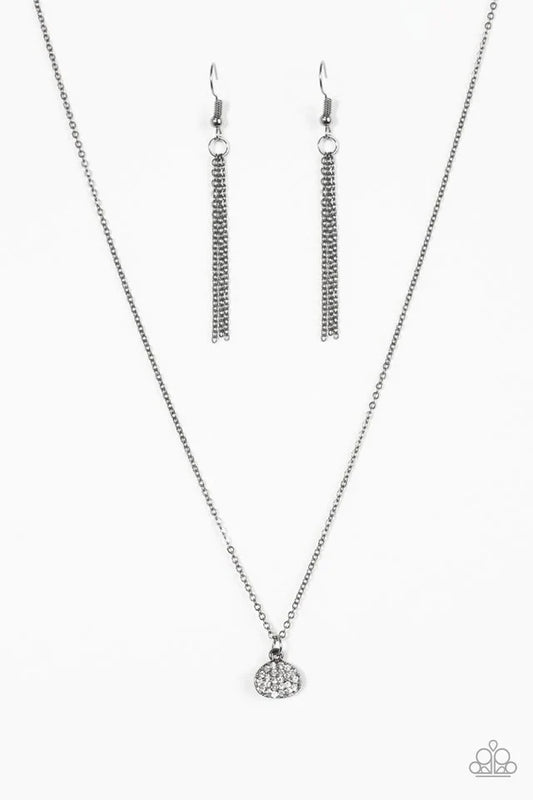 Paparazzi Necklace ~ Diamond Debonair - Black