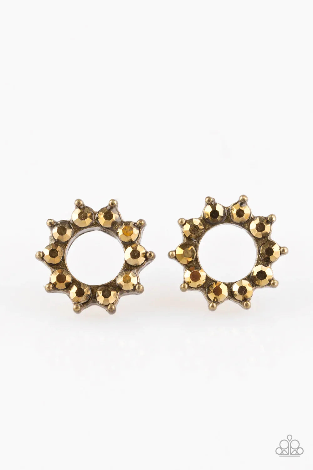 Paparazzi Earring ~ Richly Resplendent - Brass