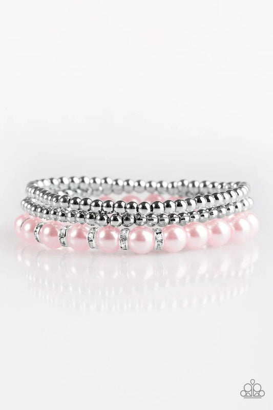 Paparazzi Bracelet ~ Perfect POSH-ture - Pink