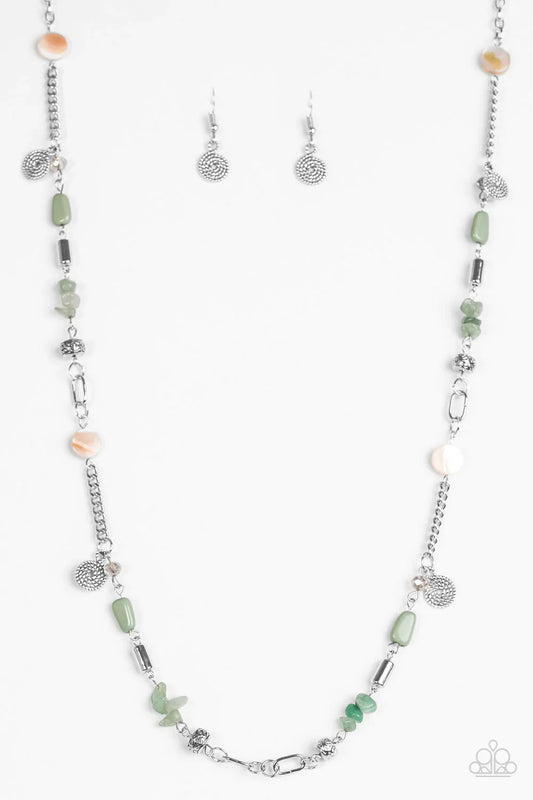 Paparazzi Necklace ~ Ocean Bliss - Green