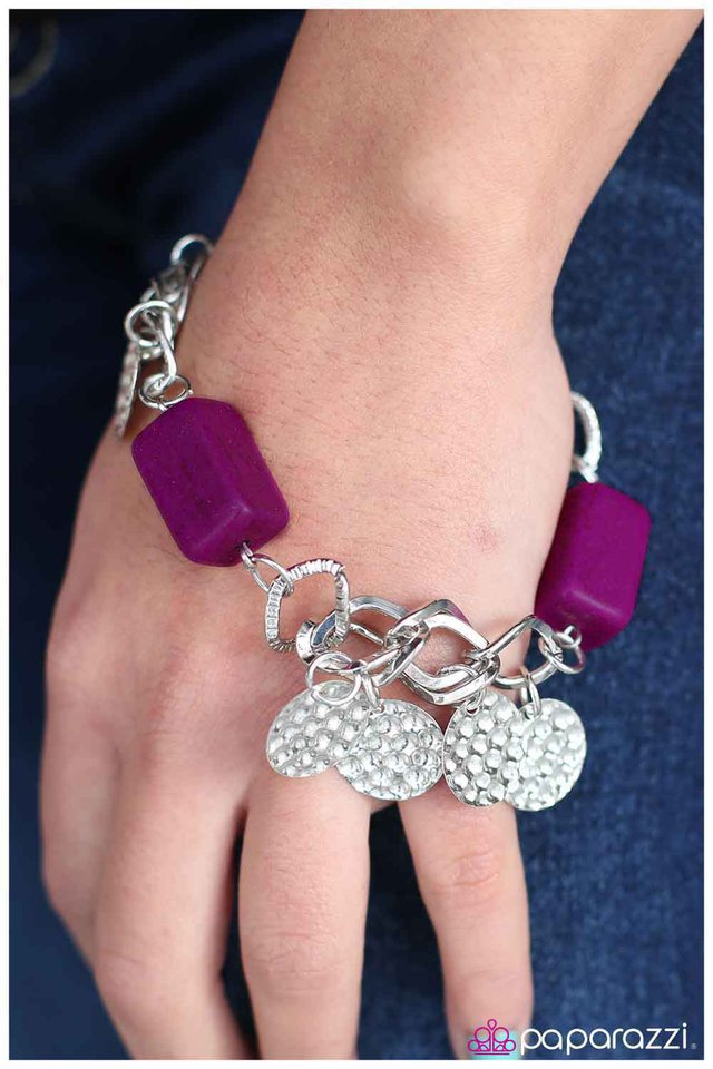 Paparazzi Bracelet ~ Loosen Up - Purple