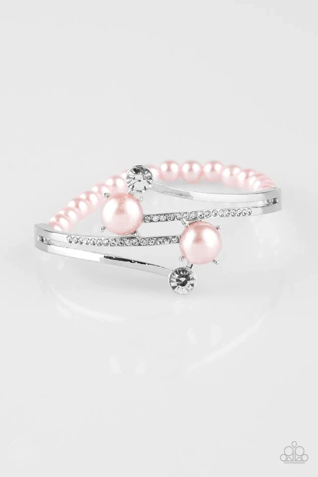 Paparazzi Bracelet ~ Can Only Go UPSCALE - Pink