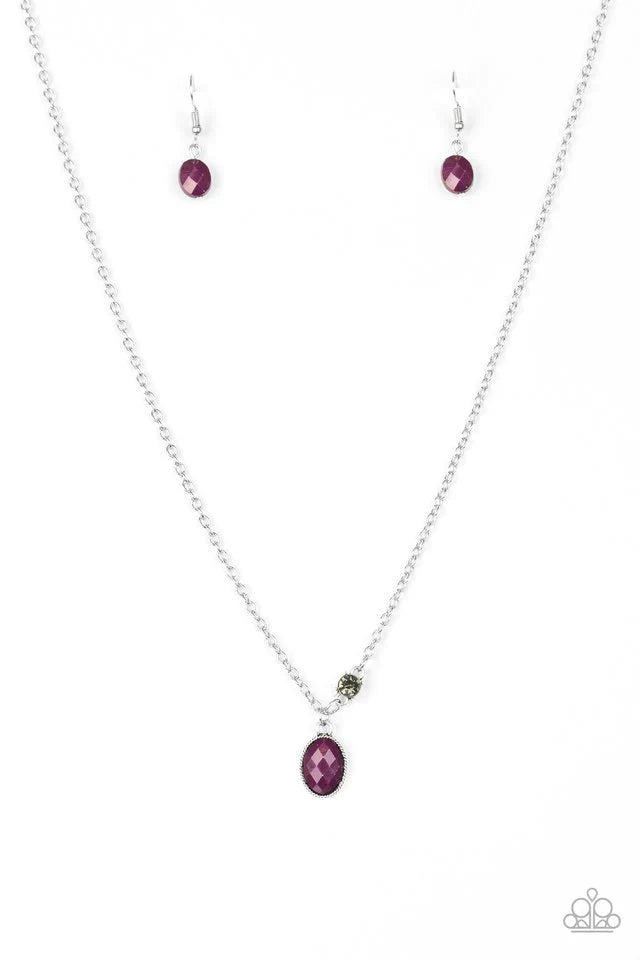 Paparazzi Necklace ~ Take A Gamble - Purple
