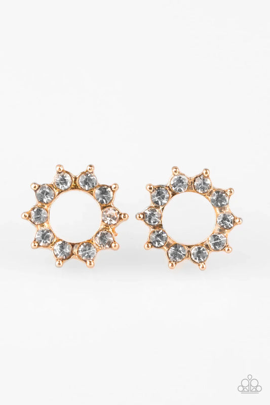 Paparazzi Earring ~ Richly Resplendent - Gold