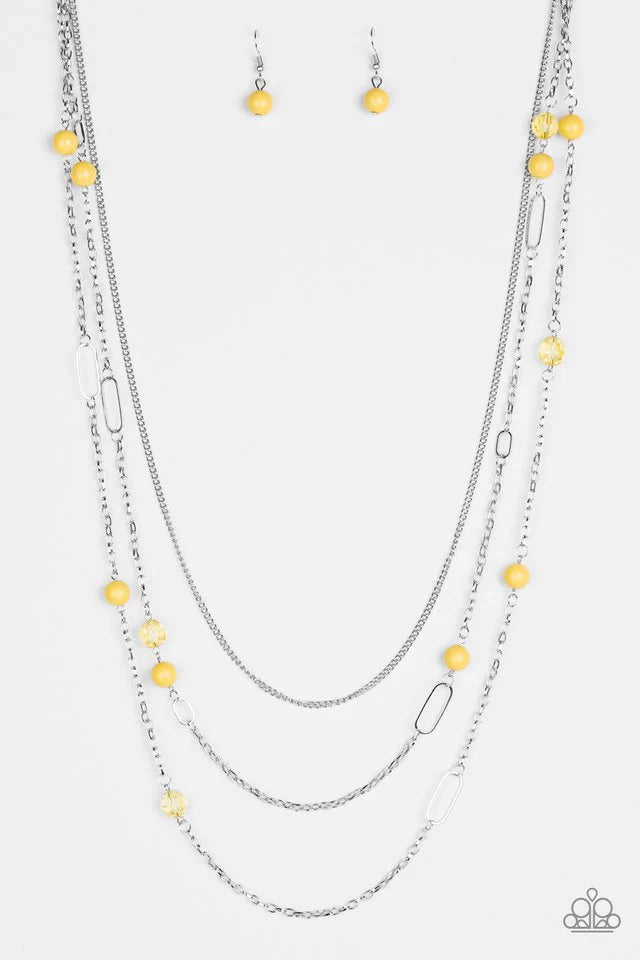 Paparazzi Necklace ~ East Coast Classic - Yellow
